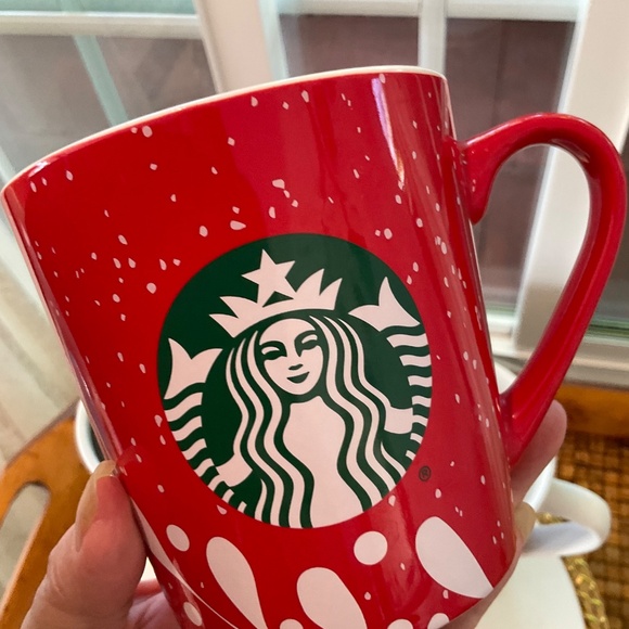 Starbucks Holiday Porcelain Coffee Mugs (2) & Porcelain Holiday Travel Mug (1) - Picture 6 of 11
